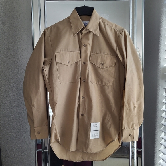 USMC Official Service Green Jacket & Khaki Service Bravo Shirt - Picture 8 of 12